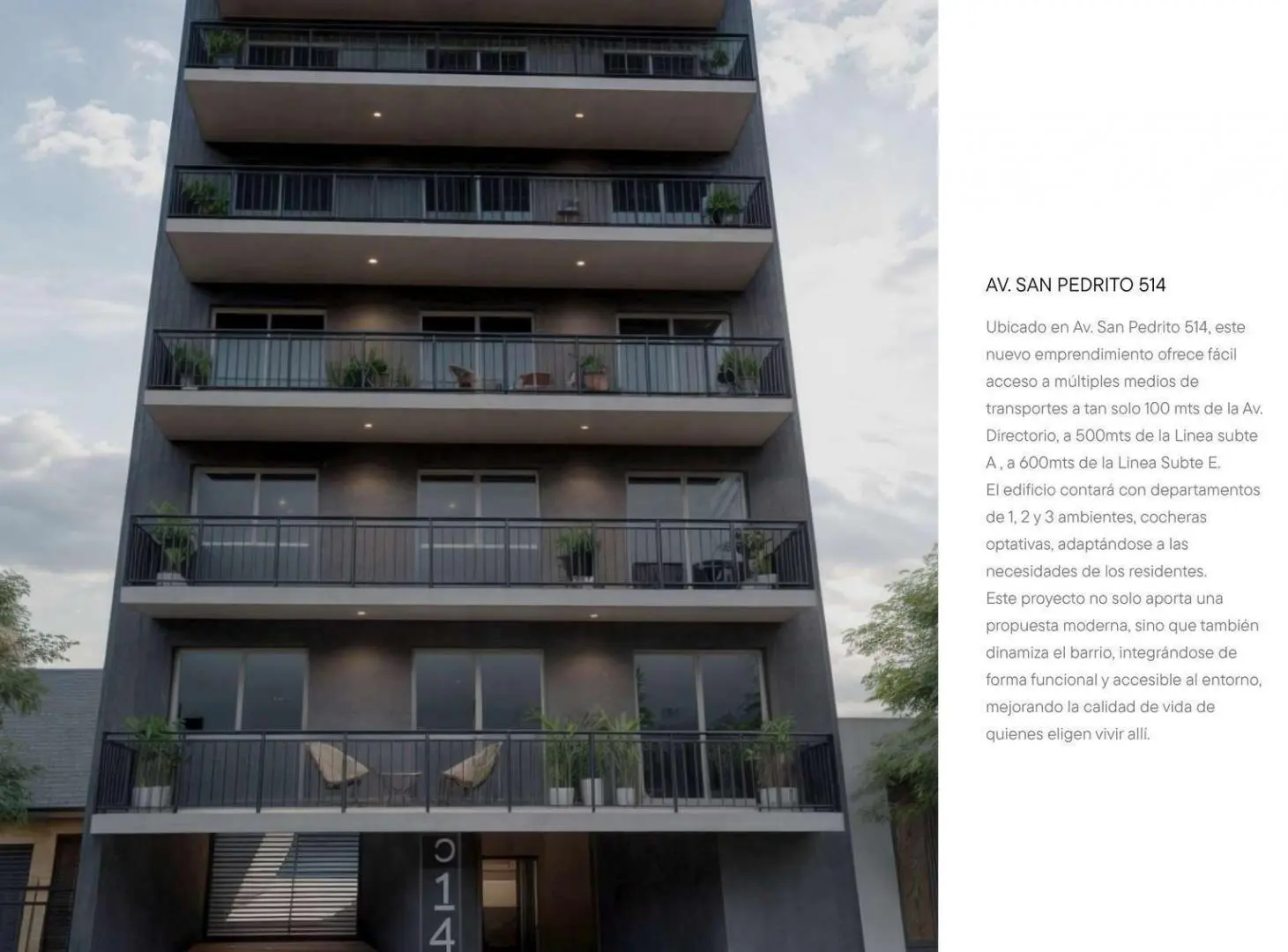 Departamento de 2 amb en construccion en Flores 2