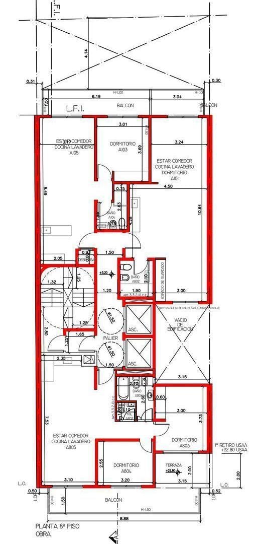 Departamento de 3 ambientes 2 baños A Estrenar