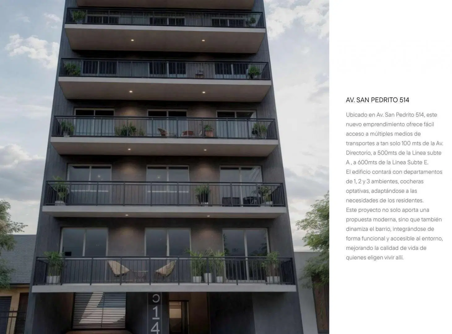 Departamento de 3 amb en construccion en Flores 2