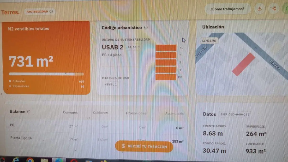 IDEAL LOTE DE 30,47 V 8.68 MT. ALBARIÑO 419 LINIERS USAB 2 (731 MT. VENDIBLES 2