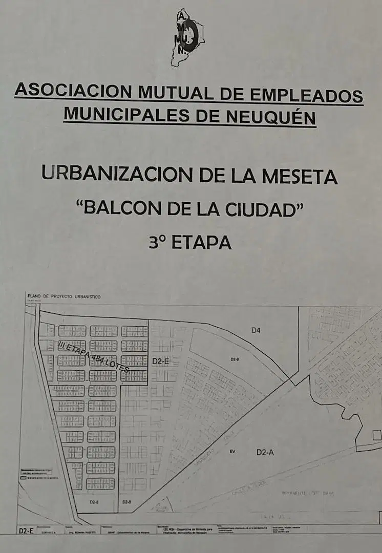 Venta Lote 200m2 , Urb. de la Meseta, Bº Balcon de la Ciudad, Etapa III, Neuquen 2