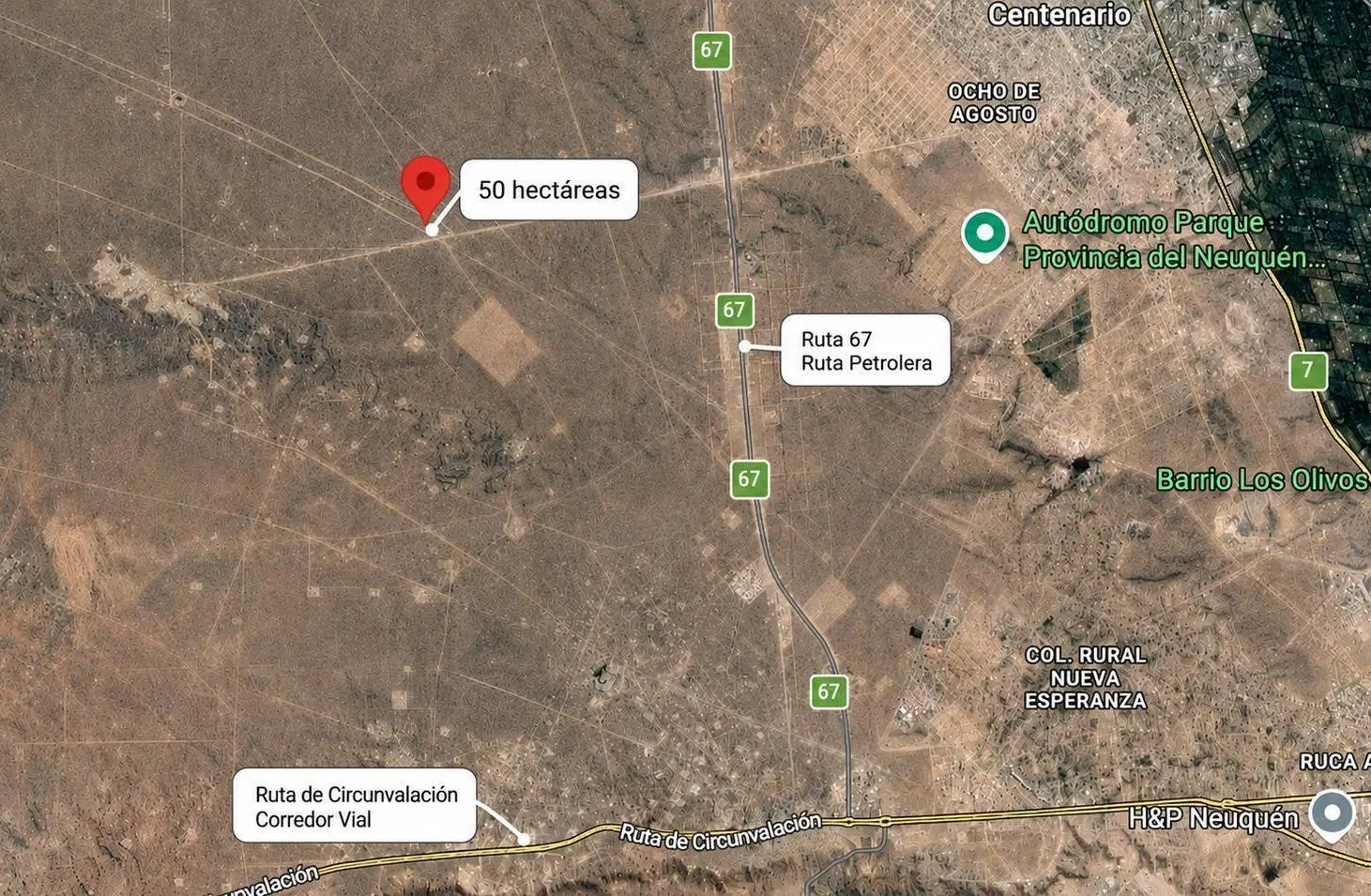 50 hectáreas a 4 km, rotonda ruta 67, Neuquen 2