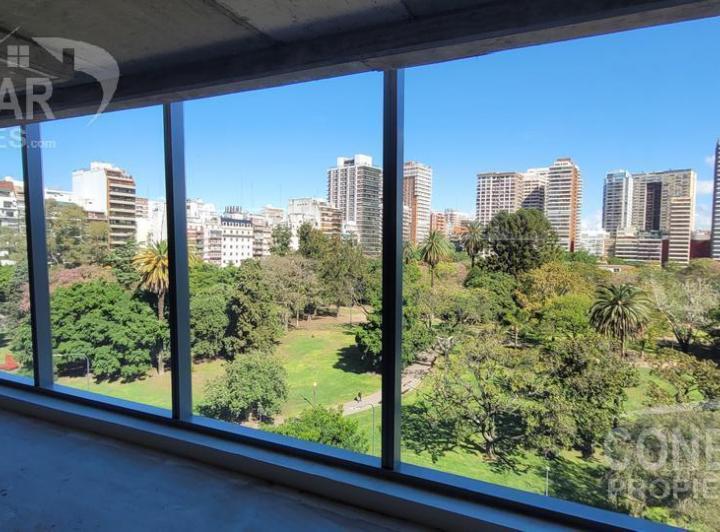 Oficina en alquiler 500 m2 Planta Libre  - Vista abierta frente al parque  - 4 cocheras 3