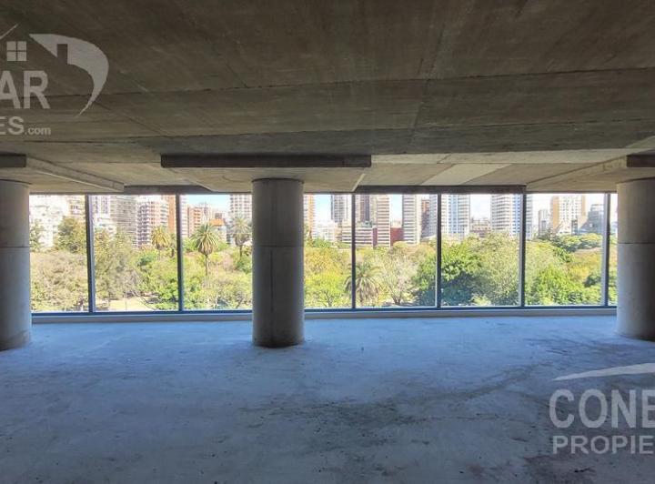 Oficina en alquiler 500 m2 Planta Libre  - Vista abierta frente al parque  - 4 cocheras 4