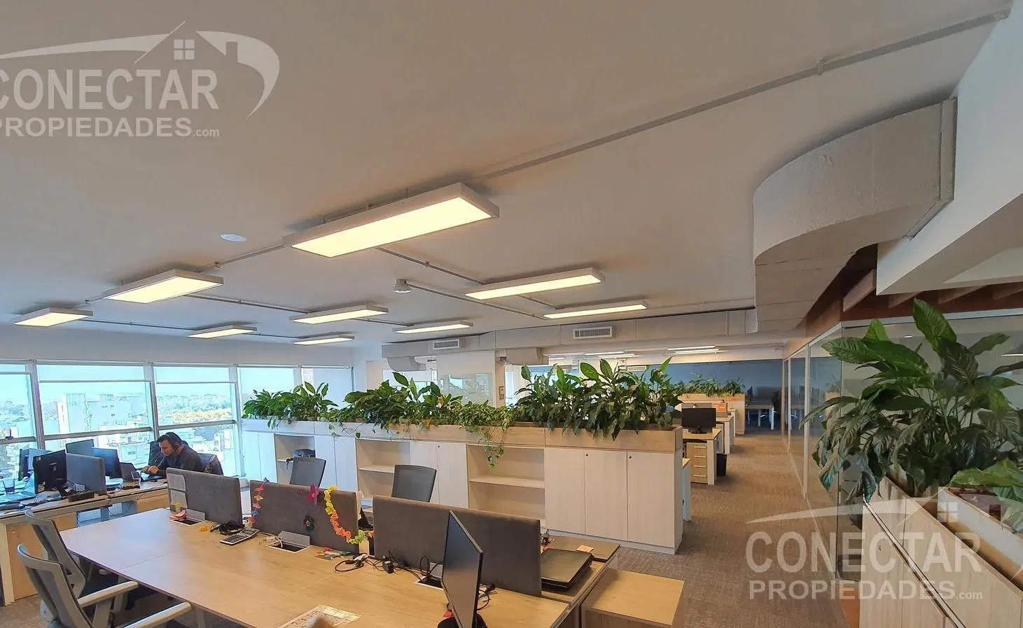 Oficina equipada y amoblada -  450 m2 -  vista al  rio - Liberatdor y Sucre - cocheras 8