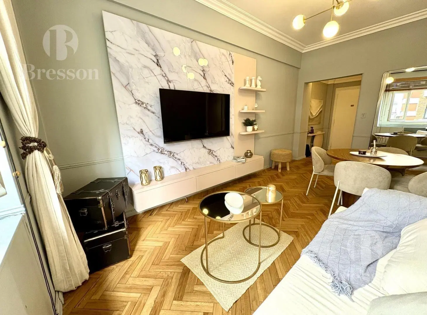 Departamento en alquiler con muebles luminoso 2
