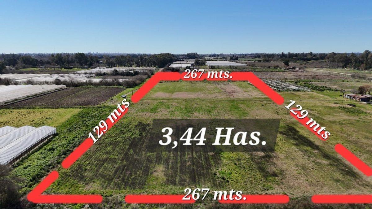 VENTA DE CAMPO DE 3,44 HAS. EN LOS HORNOS, LAPLATA