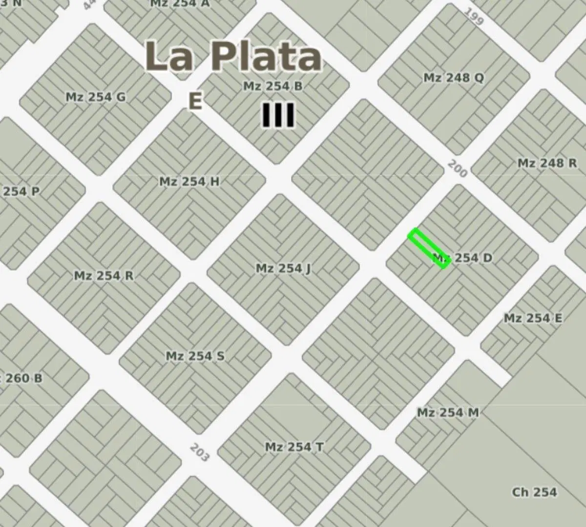 Lote en venta en Lisandro Olmos 10 x 50 2