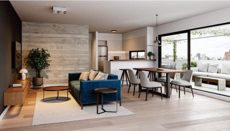 Departamento en venta Pichincha, Rosario 1 dormitorio c/ excelente calidad constructiva.