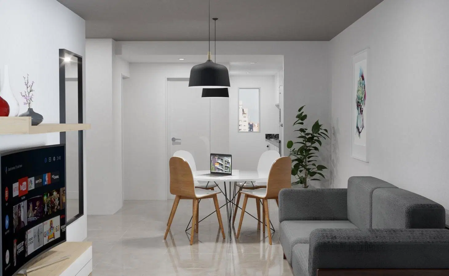 Departamento en venta, Barrio Abasto, Rosario 1 dormitorio c/ amenities. 4