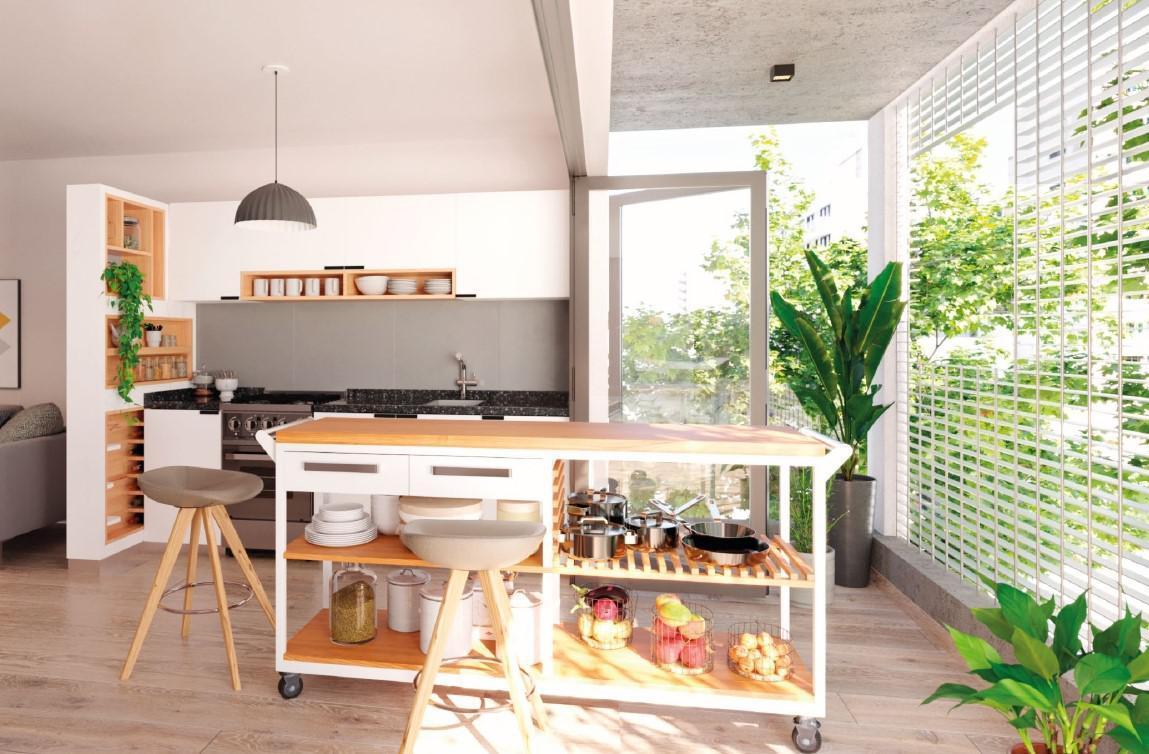 Departamento en venta en Pichincha, Rosario, Monoambiente s/balcón