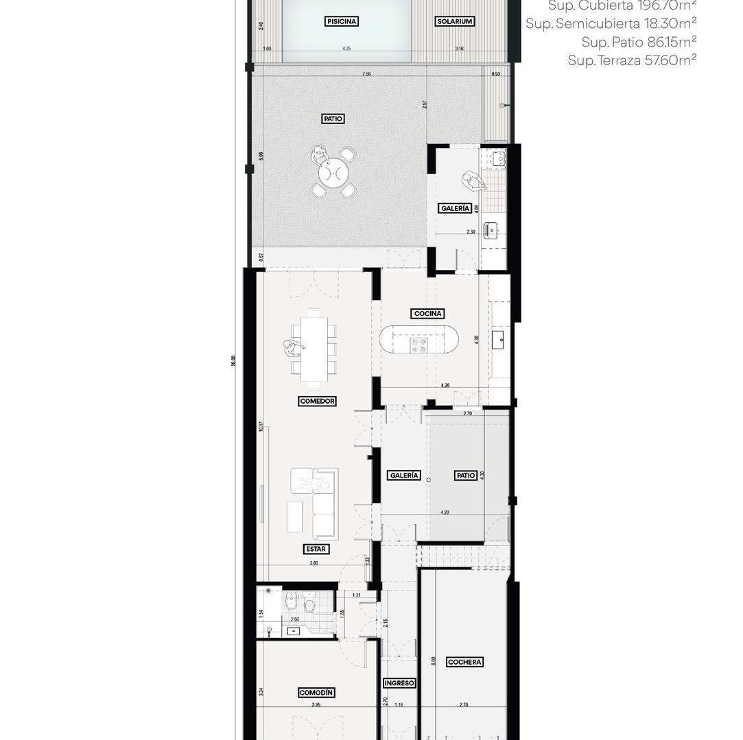 Foto de Casa en venta en Abasto, Rosario 3 dormitorios c/ patio, amenities y, imagen 2