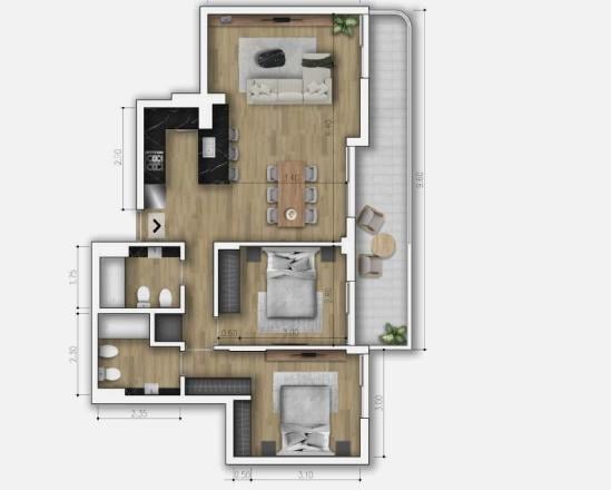 Foto de Departamento en venta en Zona Río, Rosario, 2 dormitorios, imagen 5