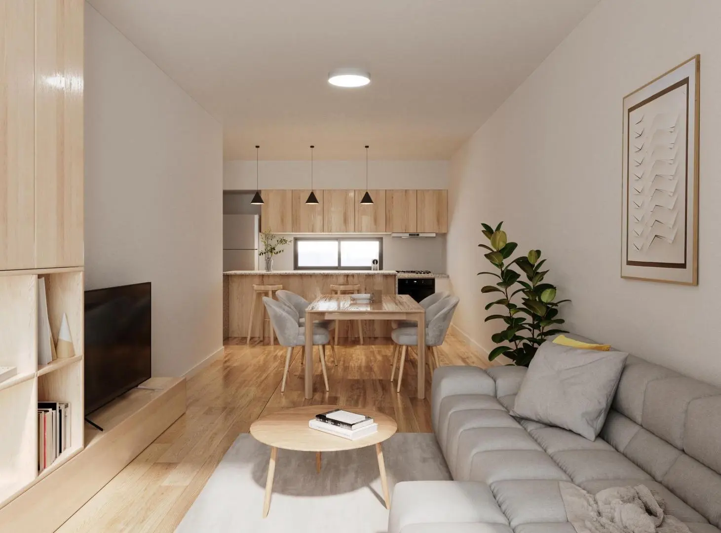 Venta / permuta | Departamento 2 dormitorios con patio al norte | Parque España, Rosario 1