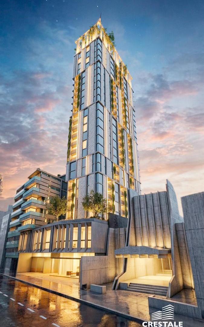 Venta / permuta - Departamento 2 dormitorios con balcón en Torre Moreno - Rosario centro.