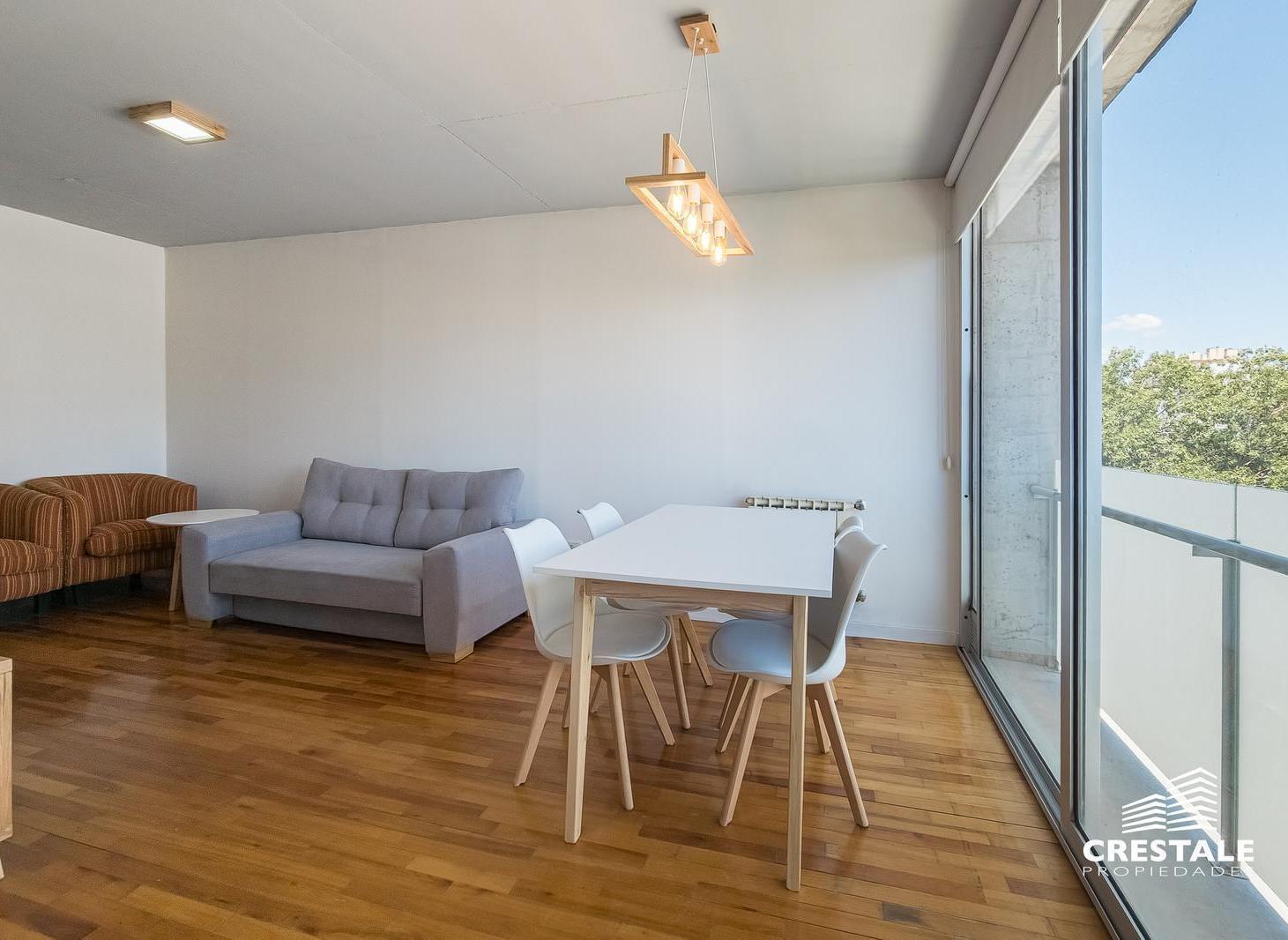 Venta / permuta - Departamento 1 dormitorio con balcón contrafrente - Pichincha, Rosario.