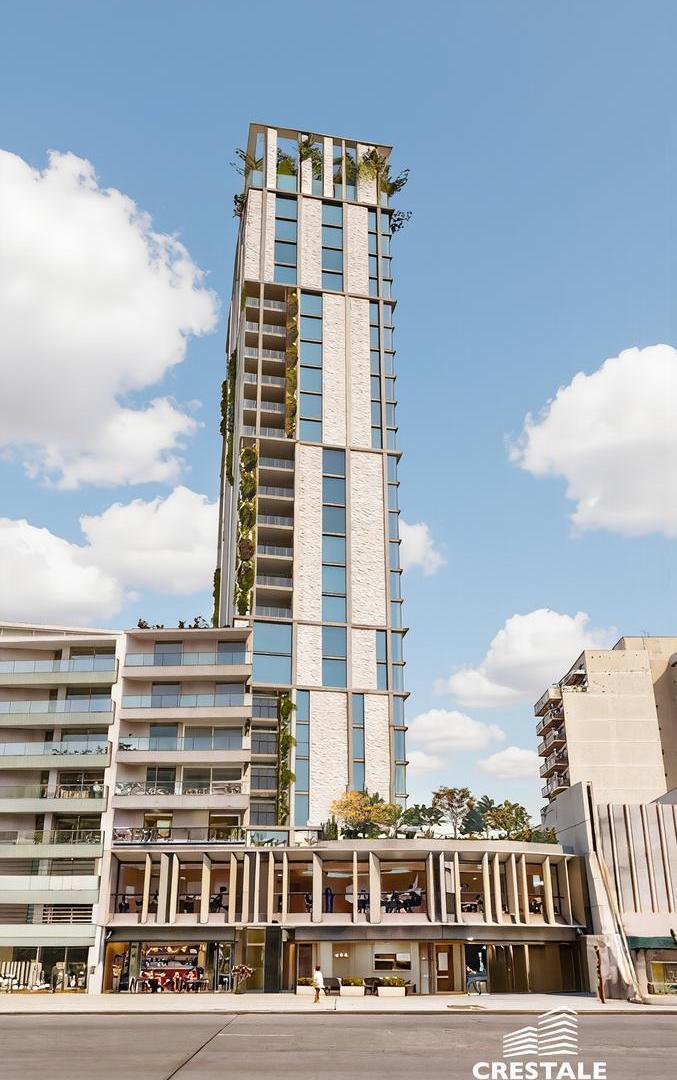 Venta - Departamento 1 dormitorios con balcón al norte en torre - Centro, Rosario.