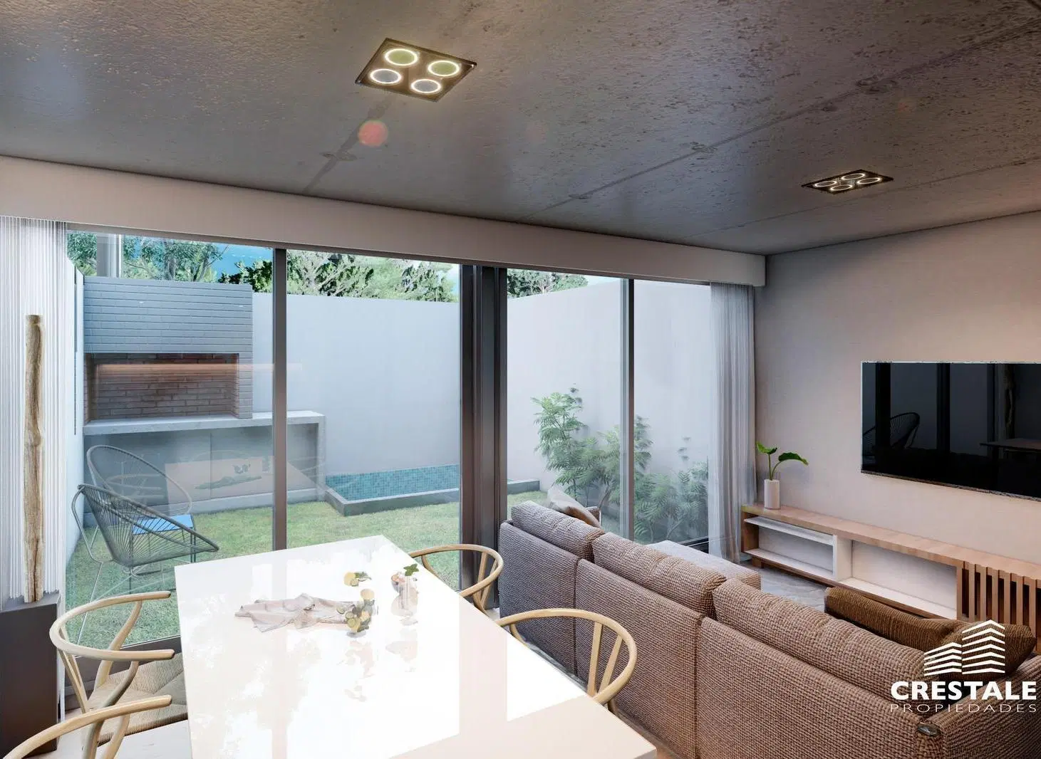 Venta - Departamento dúplex 2 dormitorios con patio y piscina - Pichincha, Rosario. 3