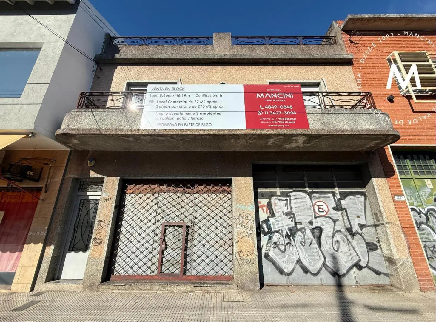 Venta en block: local, galpón y departamento de 3 ambientes 5
