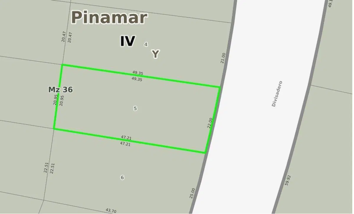 LOTE VENTA EN CARILO SOBRE AVENIDA DIVISADERO 3