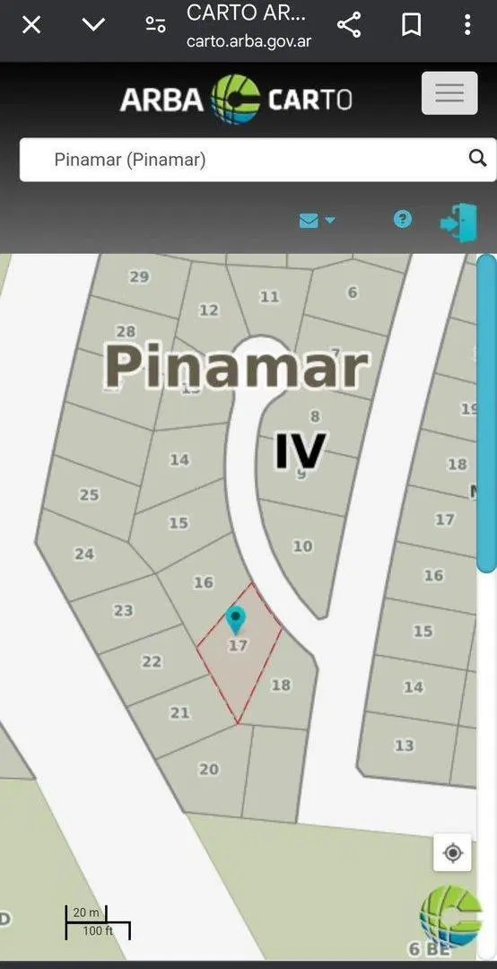 Venta Lote Terreno Pinamar Náyades zona Uade 2