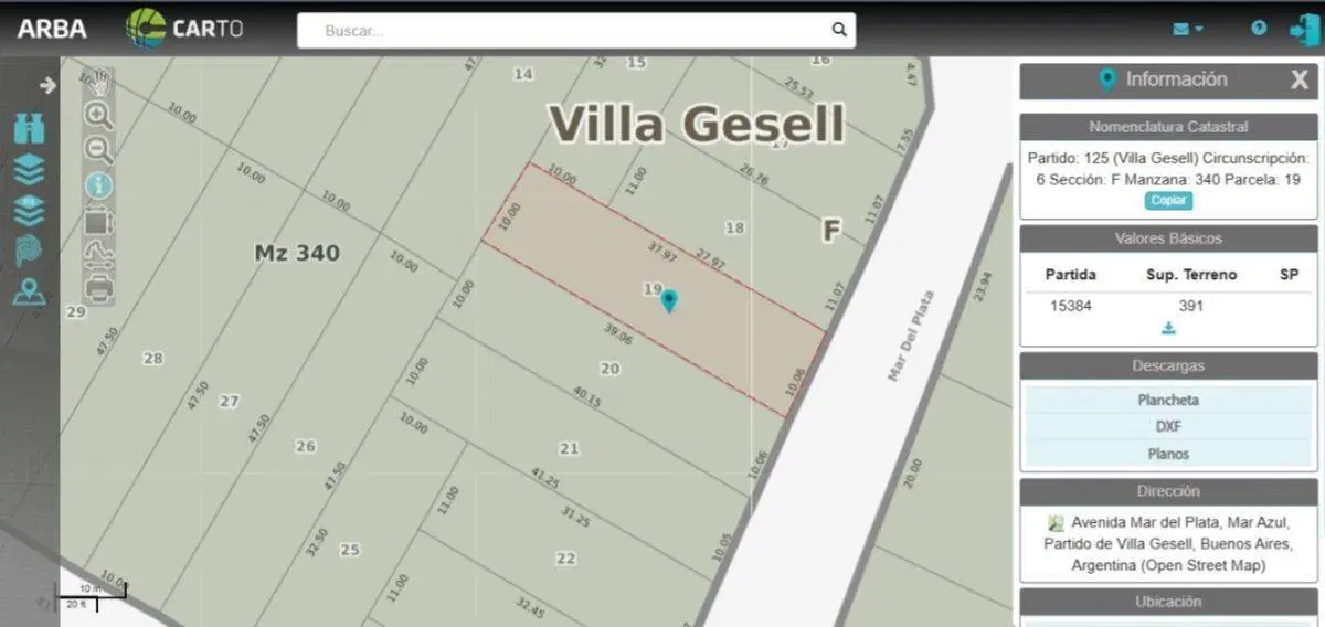 LOTE EN VENTA MAR AZUL APTO COMERCIAL ZONA CENTRO 2