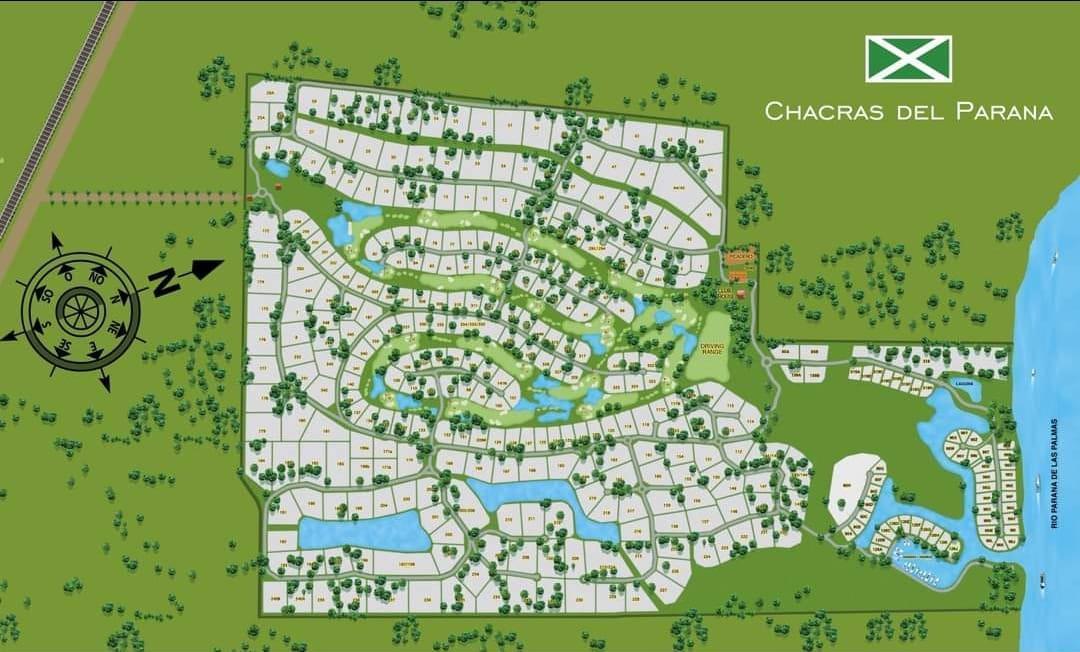 Venta. Lote. ÚNICO BOSQUE Y LAGUNA de fondo de terreno. Chacras del Paraná