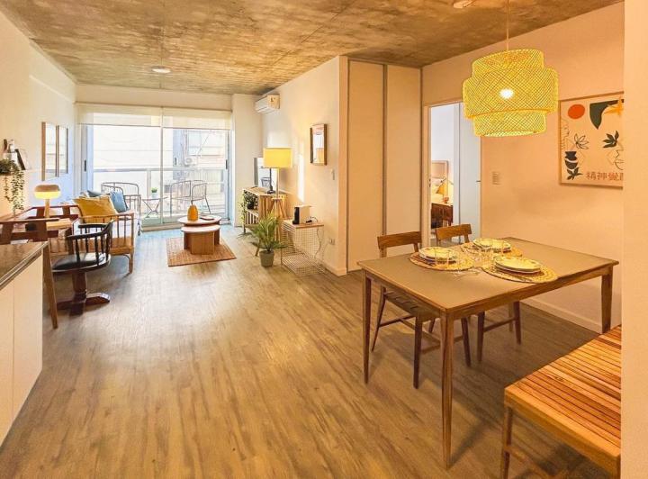 Alquiler con muebles. Gym. Pileta en piso 18. Recepción Seguridad 24hs. Palermo Hollywood. 1