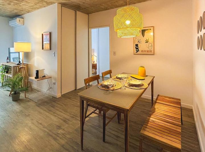 Alquiler con muebles. Gym. Pileta en piso 18. Recepción Seguridad 24hs. Palermo Hollywood. 3