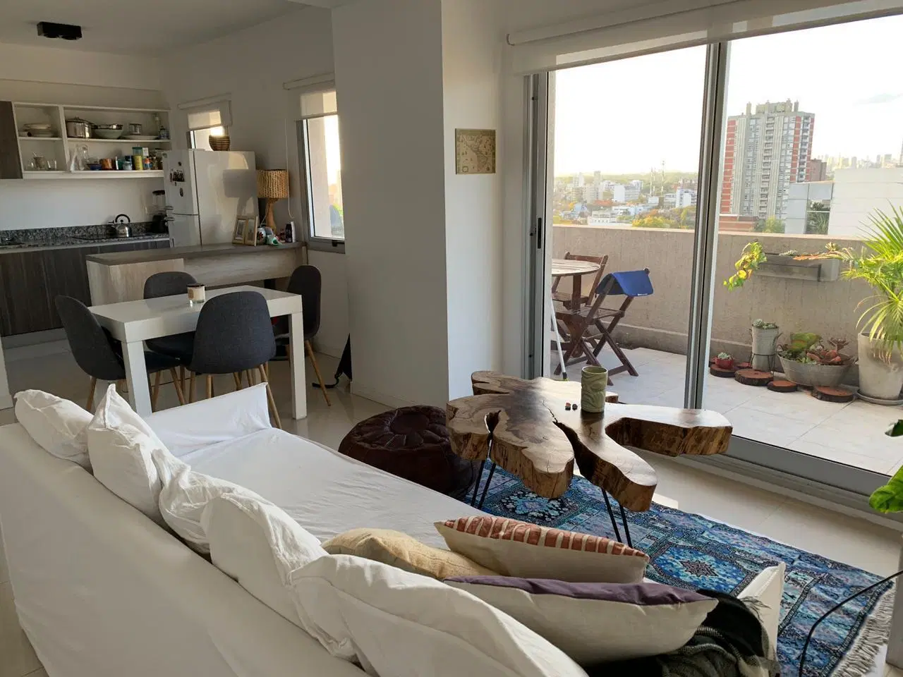 Venta 2 ambientes con terraza y vista rio en Belgrano 2