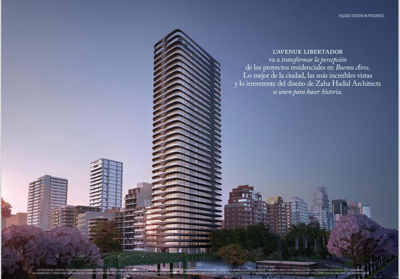 Venta exclusiva L´Avenue Libertador - 310 mts. - 3 suites - cochera - full amenities