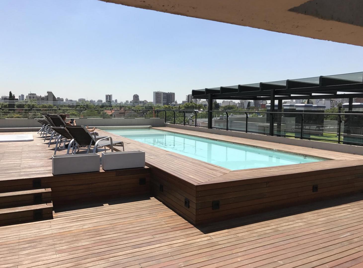Foto de ALQUILER 2 ambientes Torre Green Haus con todos los amenities piscina, imagen 2