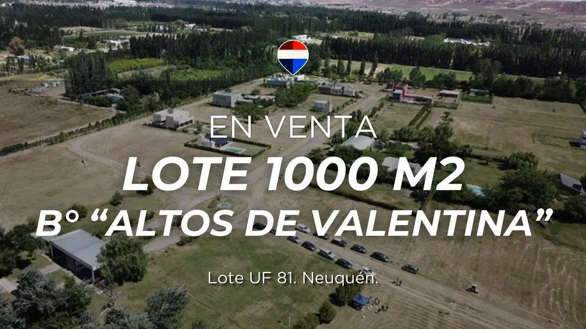 LOTE 1000 m2 | EN ALTOS DE VALENTINA 4