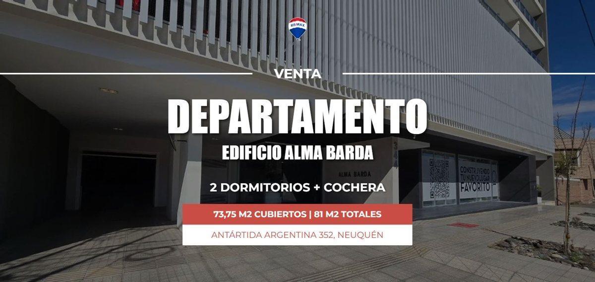 VENTA DTO 2 DORM + COCHERA, EDIFICIO ALMA BARDA