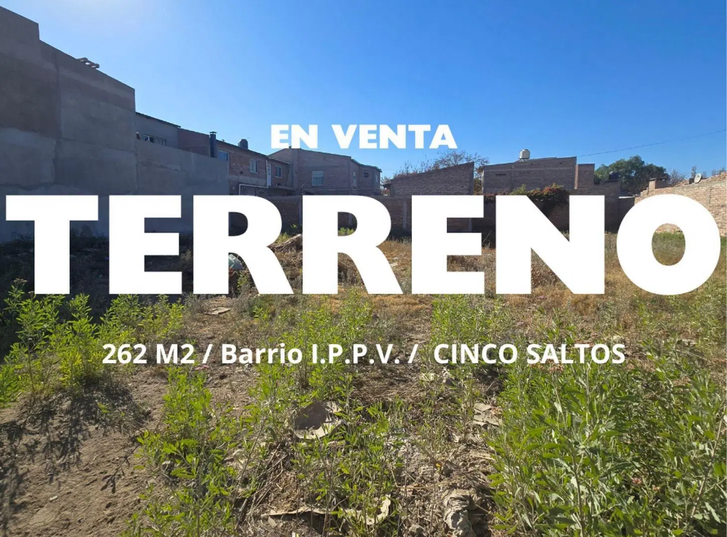 VENTA LOTE ZONA CENTRO CINCO SALTOS 3