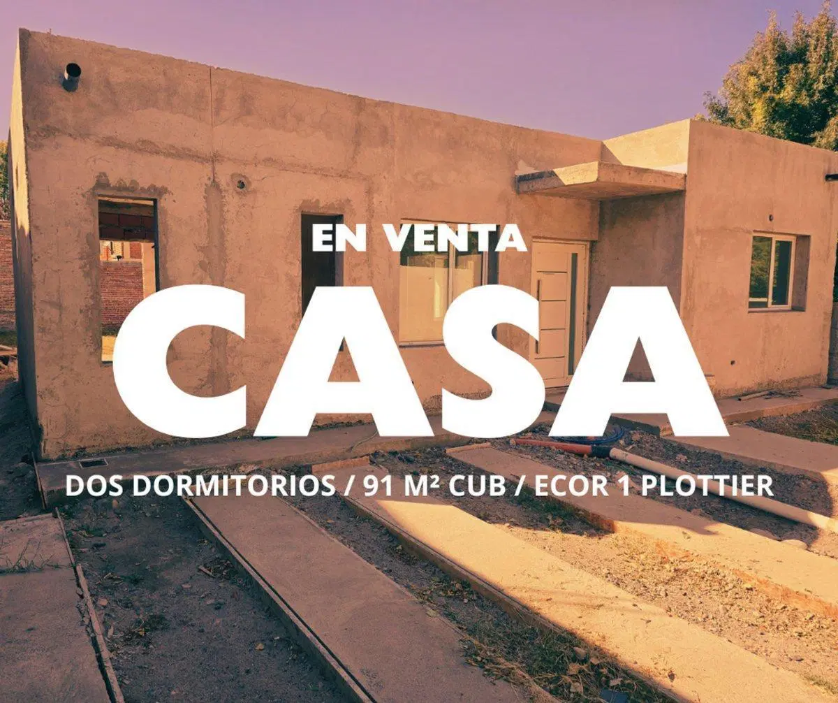 VENTA CASA EN COSTRUCCION BARRIO ECOR 1 PLOTTIER 2