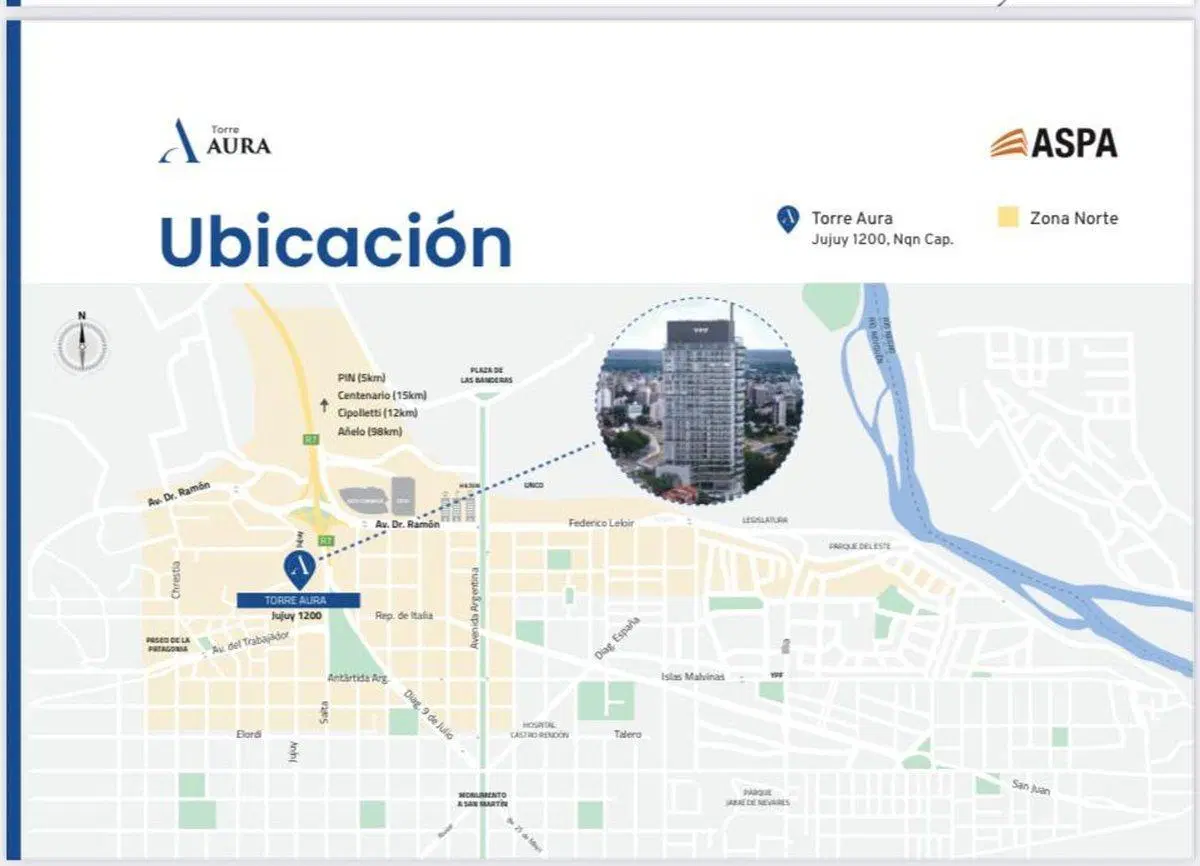 VENTA DEPARTAMENTO UN DORMITORIO TORRE AURA 2