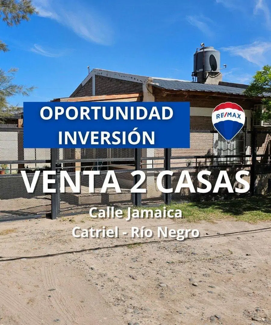 VENTA 2 CASAS CALLE JAMAICA 267 CATRIEL RIO NEGRO 3