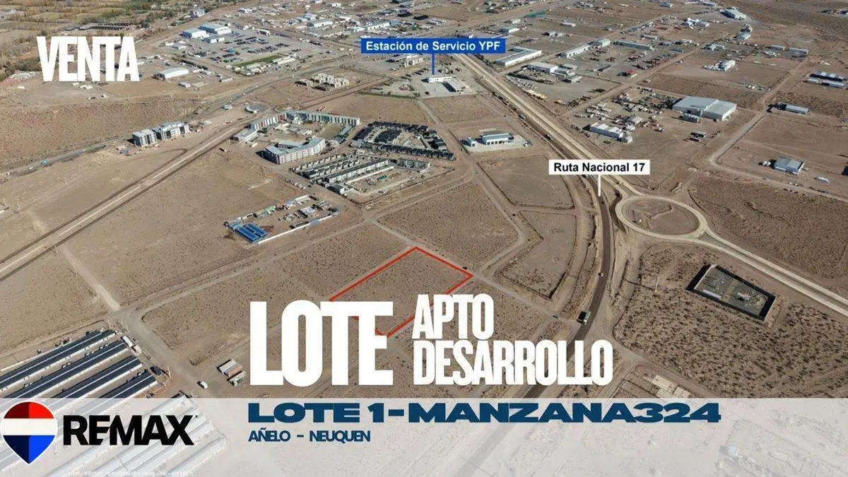 VENTA LOTE 1 EN AÑELO APTO DESARROLLO RUTA 17 3