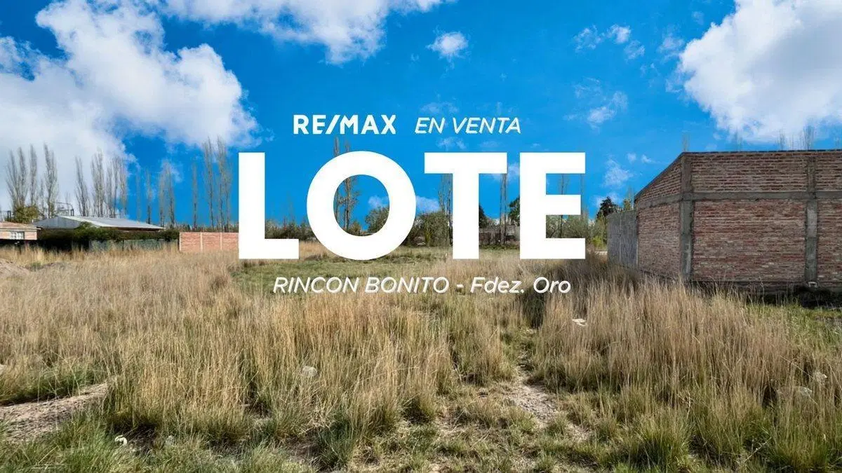 VENTA LOTE 300m2, B° RINCON BONITO, FERNANDEZ ORO 4