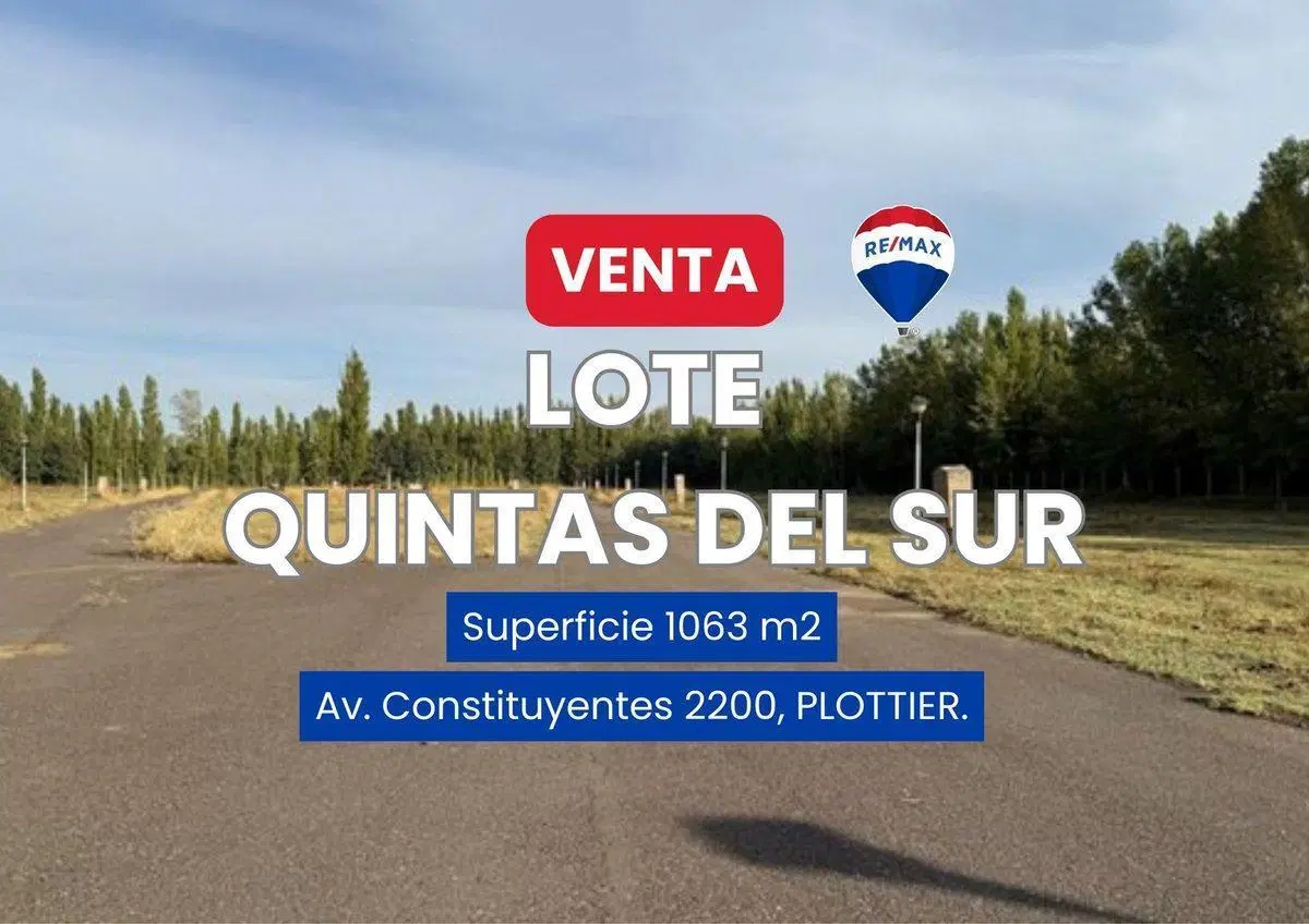 VENTA LOTE EN B. PRIVADO QUINTAS DEL SUR, UF 13 2