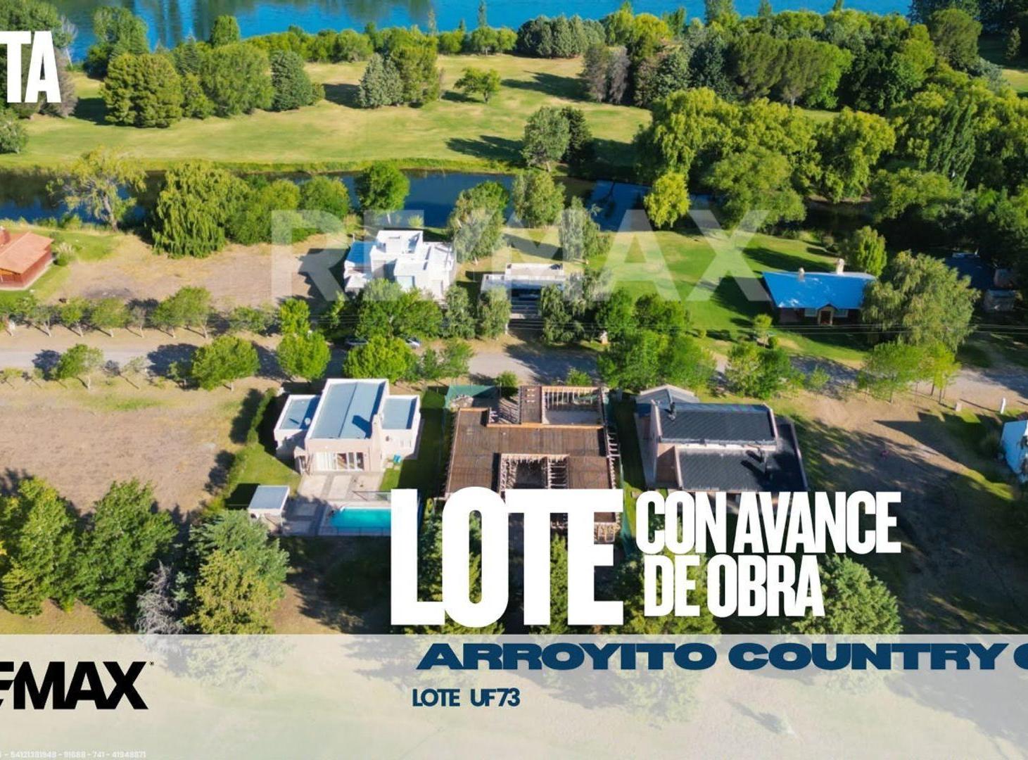 VENTA TERRENO CON AVANCE DE OBRA ARROYITO