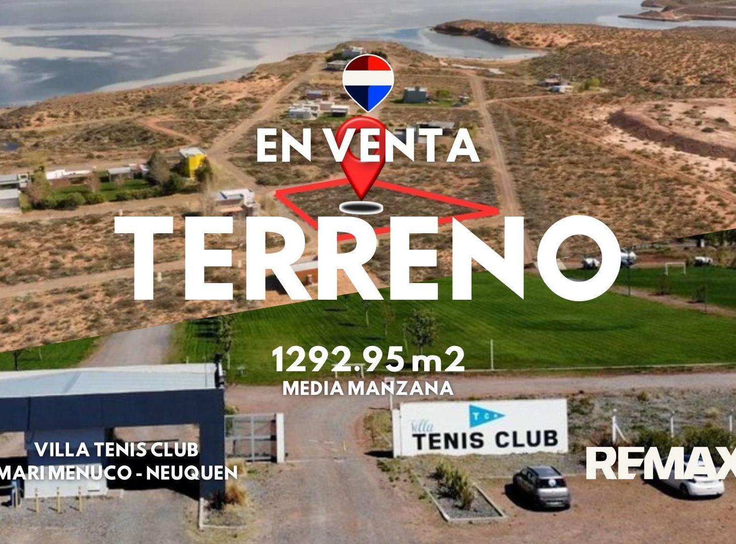 LOTE 1293m2 VILLA TENIS CLUB MARI MENUCO NEUQUEN