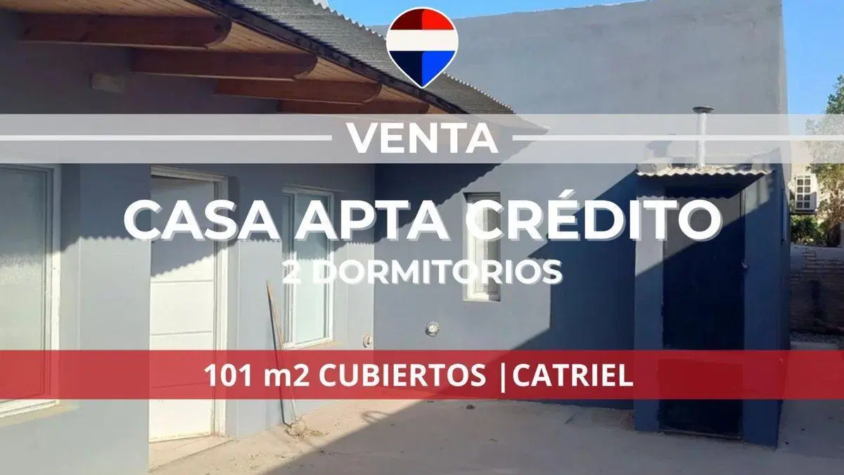 VENTA CASA DE DOS DORMITORIOS  APTA CREDIT0 1