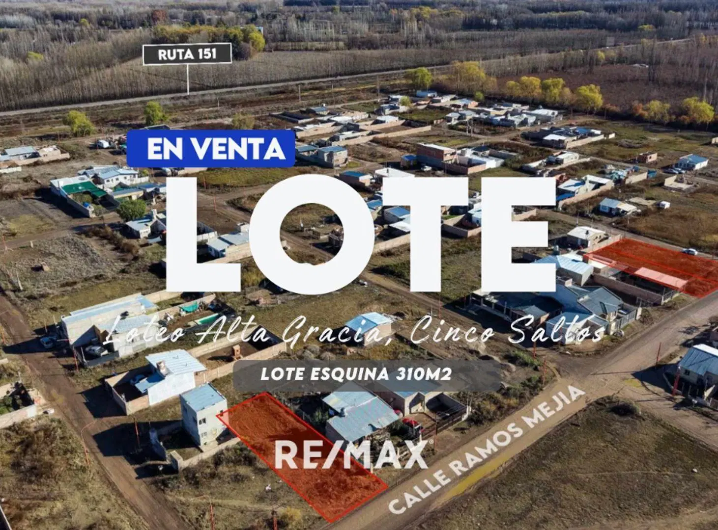 LOTE EN VENTA | LOTEO ALTA GRACIA | CINCO SALTOS 2
