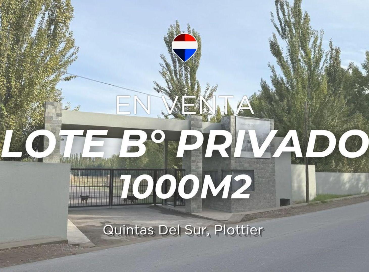 Foto de VENTA LOTE EN B. PRIVADO QUINTAS DEL SUR, UF 30, imagen 3