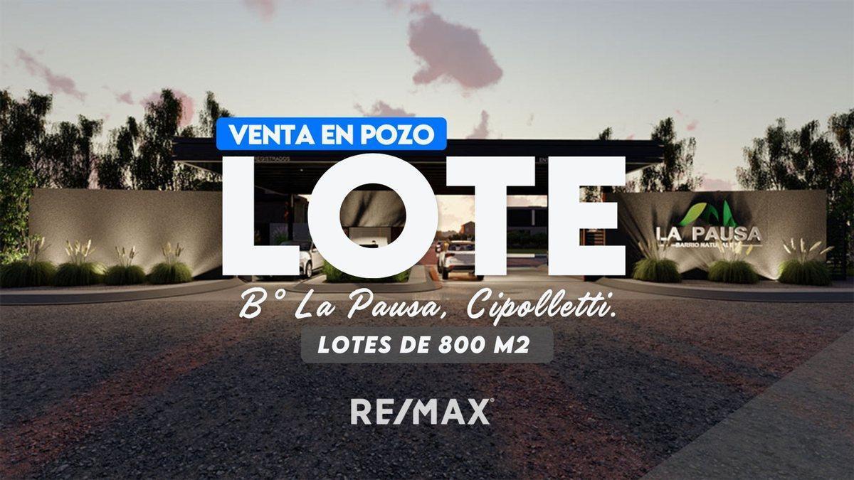 Foto de VENTA LOTE 800 M2 - BARRIO LA PAUSA - CIPOLLETTI, imagen 1