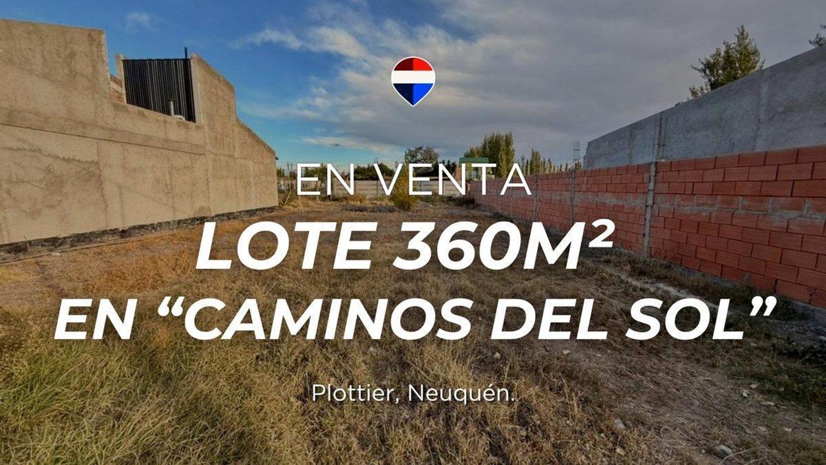 Foto de LOTE DE 360m2 BARRIO CAMINOS DEL SOL, PLOTTIER, imagen 1