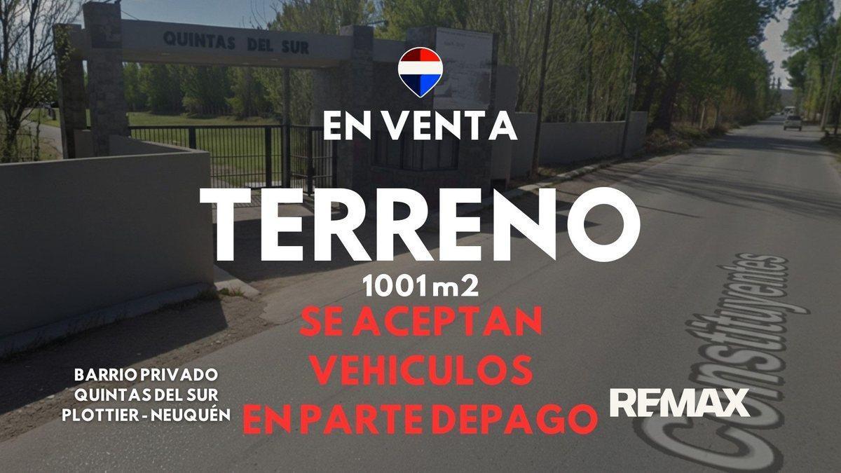 Foto de VENTA TERRENO B° PRIVADO QUINTAS DEL SUR PLOTTIER, imagen 4