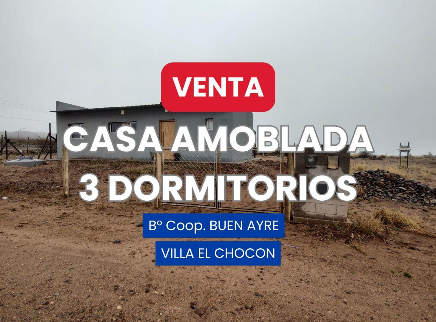 VENTA CASA 3 DORM. AMOBLADA VILLA EL CHOCON